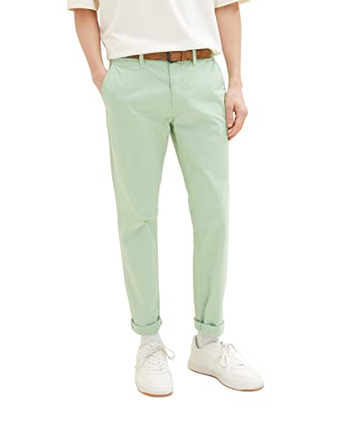 TOM TAILOR Denim Herren 1027694 Slim Chino Hose, 31038-Placid Green, 36W /...