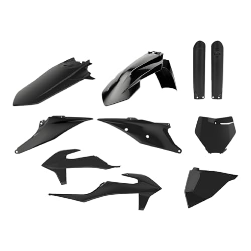 Kit de répliques plastiques MX Polisport 91014 pour moto KTM coloris noir