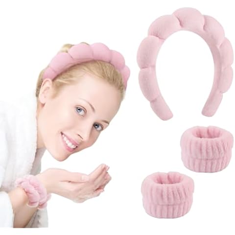 ZKSXOA Puffy Makeup Headband for Skincare Cover