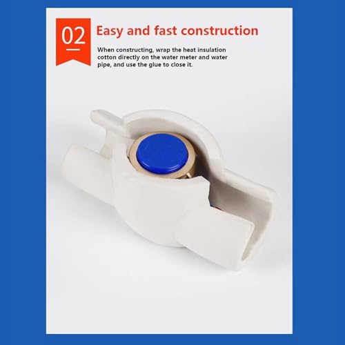 Protection extérieure antigel pour compteur d'eau et canalisation durable - 6