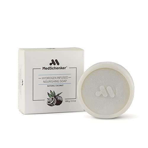 MedSchenker Pores and skin Care Bundle Antibacterial, Antioxidant, Moisturizing, White Jasmine Lotion plus Hydrogen Infused Nourishing Cleaning soap with Pure Coconut