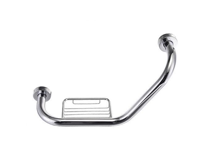 Asidero Ducha,Asidero BañO agarraderas baño para Barra de agarre de acero de 50cm, manija de riel de seguridad for baño con soporte for toalla y jabón, pasamanos de ayuda for personas mayores y discap