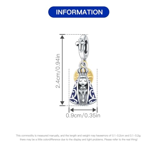 3 Pack 925 Sterling Silver Charms for Bracelet and Necklace Religious Cross Travel Sea Animals Dangle Pendants God Bead Jewelry Present for Women Family Friends4