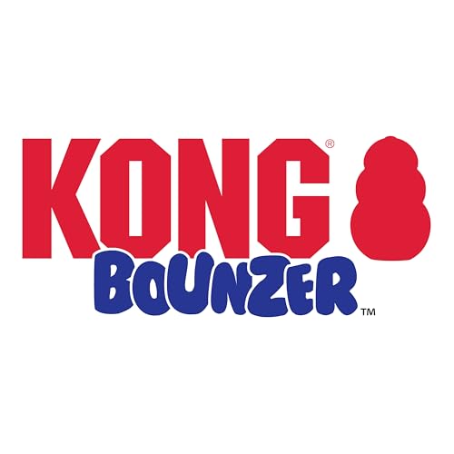 KONG Bounzer Hundespielzeug - Weich und Flexibel - Klassisches Design - Groß - Rot