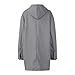 ChicCrate Women's Winter Fashion 2025 Single Breasted Long Wool Coat Fall With Hood Casual Wool Blend Winter Trench Jacket（1-Gray,Small)