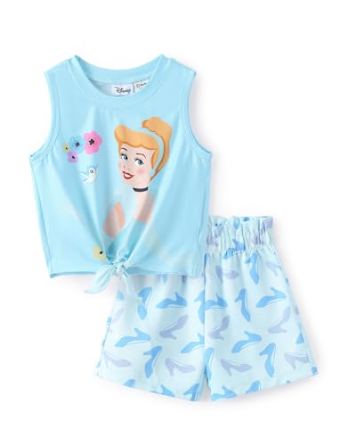 Image of Disney Frozen Princess Minnie Stitch Girl Clothes Long Sleeve Knot Front Sweatshirt Flare Pants Fall 2 Piece Outfit 2-9Y