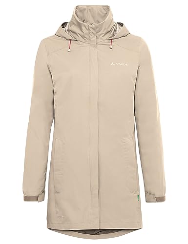 VAUDE Women's Escape Parka - Wasserdichter Regen-Parka aus recyceltem Polyester, 87,5cm Länge, Atmungsaktiv & Winddicht, PFC-frei, Nachhaltig