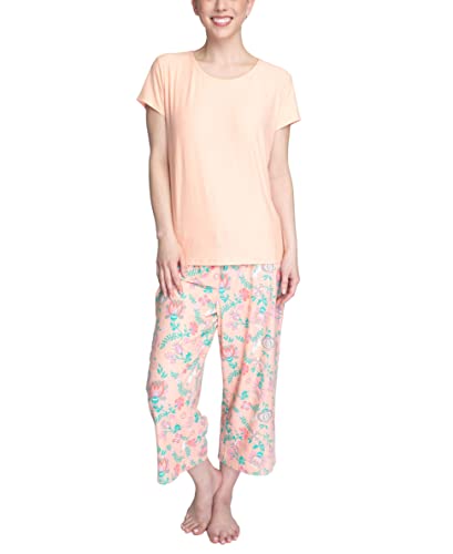 MUK LUKS Women's Seabreeze Short Sleeve Top and...