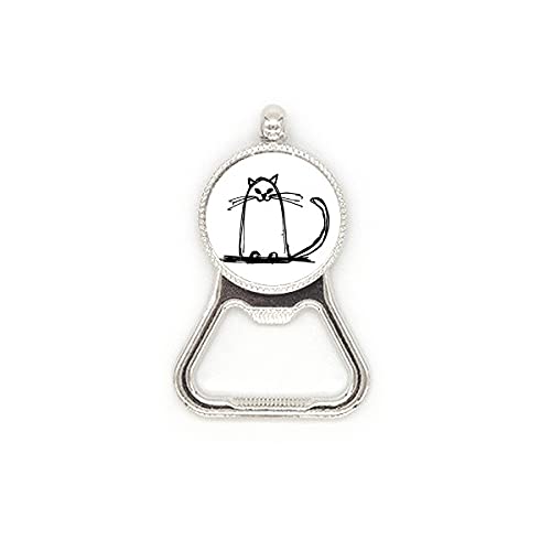 Décapsuleur chat bouclé en acier inoxydable finition miroir - 2