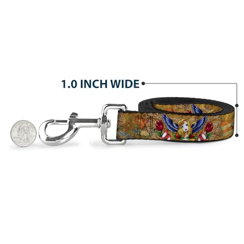 Laisse pour chien Johnny Tatouage Blond Buckle-Down 1,8m x 3,8cm - 6