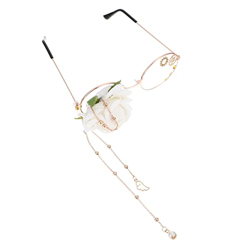 Homoyoyo Steampunk Glasses Fashionable Vintage Goggles Metal Chain for Cosplay and Lolita Wear