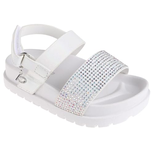 bebe Girls' Sandals - Cute and Sparkly Toddler Girls' Summer Shoes, Perfect Beach Sandals for Toddlers