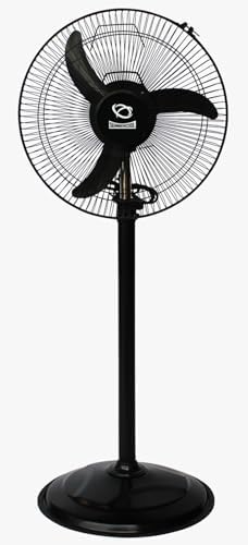 SUMMERCOOL Cyclone 400mm Sweep Pedestal Fan | High Speed 3 blade Pedestal Fan | Farrata | Stand fan | Energy Saving | Telescopic Height Powerful Heavy Duty Motor 3 speed | Magenta Purple