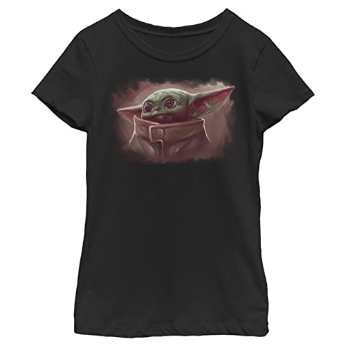 The Mandalorian Girl's Star Wars Grogu Cute Painting T-Shirt