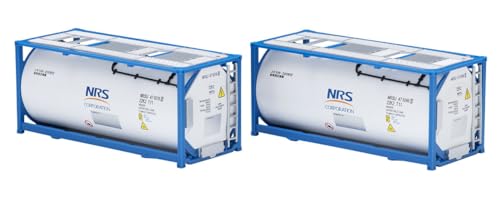 TOMYTEC HO-3143 HO-3143 HO Gauge Privately Owned ISO 20ft Tank Container, Frame Type, NRS 2 Pieces