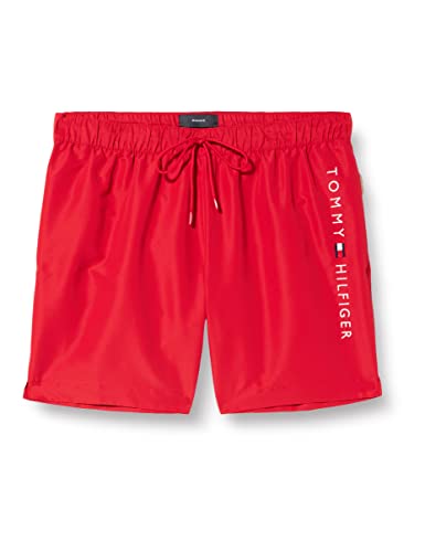 Preisvergleich Produktbild Tommy Hilfiger Herren Badehose Medium Drawstring Lang, Rot (Primary Red), 4XL