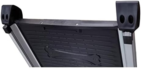 TOPWAY Dog Pet Aluminium Telescopic Car Van Tri-Fold Ramp Anti- Slip Surface, Portable & Adjustable 71cm - 156cm, 150 lbs Weight capacity