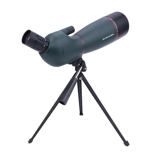 Tubkikare 25-75x70 Monokulärt Kikarsikte HD Hög Förstoring Stort Objektiv Vattentätt Teleskop For Fågelskådning, Jakt, Skytte Kraftfullt Okular Och FöRstoringsglas(Green 25-75x70)
