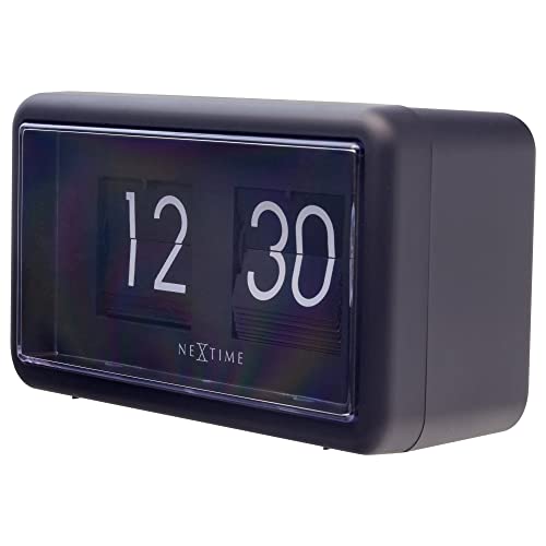 Horloge murale flip clock NeXtime noire pour décorer un mur vide - 4