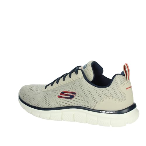 Image of Skechers Men's Track Leshur | Casual, Memory Foam, Machine Washable, Vegan, Lightweight Mesh, Traditional Lace-up