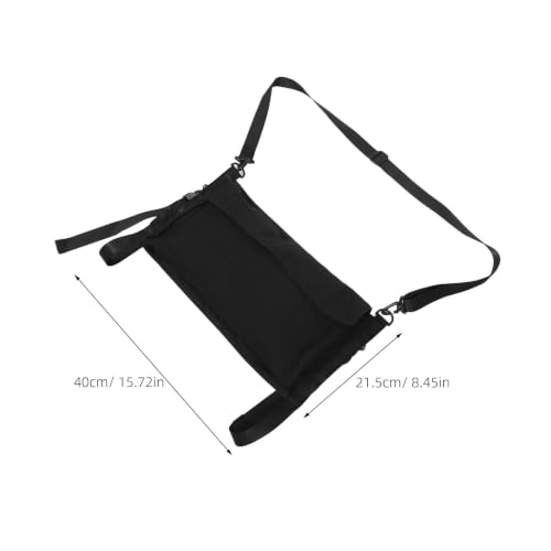 Bolsa de yoga con correa Toddmomy y bolsillo negro portamatarjetas de hombro 7