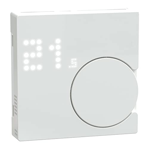 Schneider Electric Merten Smart Home Connected Raumtemperaturregler-Modul, Unterputz, System M, kompatibel mit Alexa und Google Home, aktivweiss, Artikelnummer MEG5779-0325