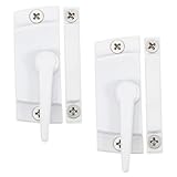OATIPHO 2 Satz Halbmondschloss Fensterverriegelung aus Kunststoff Wei...