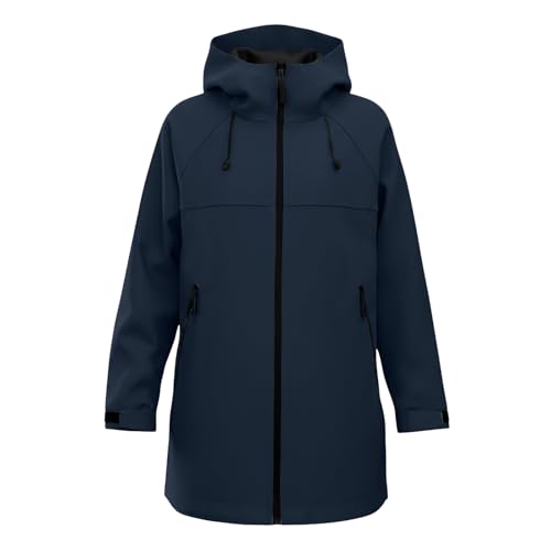 Veste imperméable légère coupe-vent à capuche et fermeture éclair intégrale