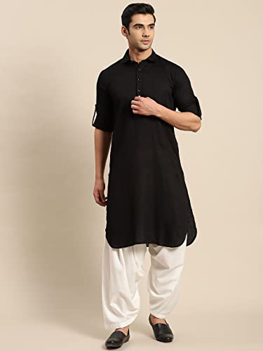 Image of Rajubhai Hargovindas Men's Festive Cotton Pathani Kurta