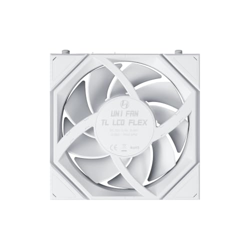 Image of Lian Li UNI Fan TL Flex-120-Reverse Blade-No Controller-White-12RTLLCD1F1W