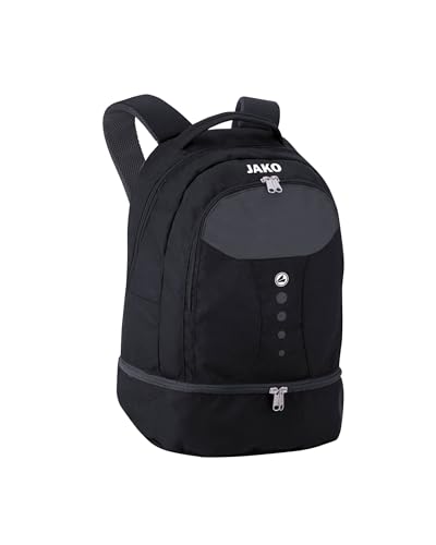 JAKO Unisex Rucksack Striker, Schwarz, EMPTY/NO SIZE