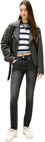 Tommy Jeans Damen Jeans Hose Sophie Skinny Low Waist, Schwarz (Denim Black), 32W/34L – Ansicht 4