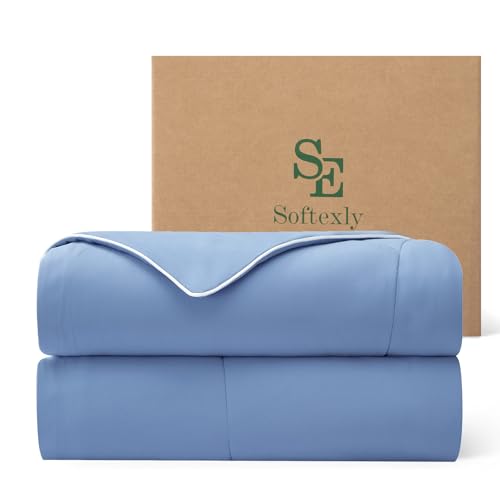 SE SOFTEXLY® Cooling Comforter King Size, All Season Lightweight Summer Blanket for Hot Sleepers &...