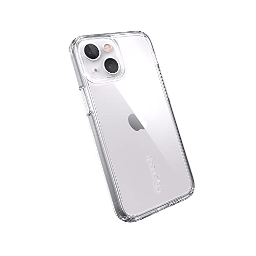 Speck iPhone 13 Mini Case - Drop Protection Wireless Charging Compatible Clear Antimicrobial