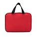Jipemtra Red First Aid Bag Empty Travel Rescue Pouch First Responder Storage Compact Survival Medicine Bag for Car Home Office Kitchen Sport Outdoors (Red)