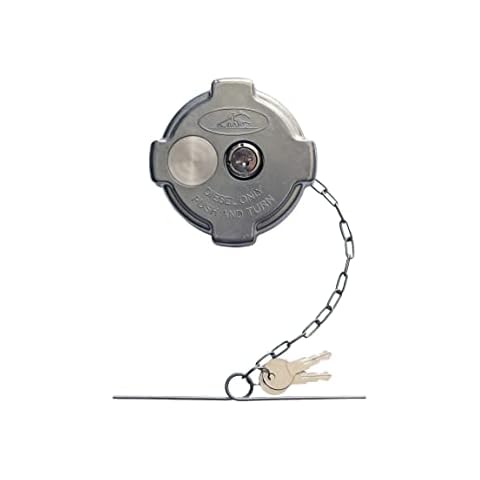 Road Superior Truck Parts 1/4 Turn Locking Aluminum Diesel Fuel Cap for Freightliner Trucks Cover