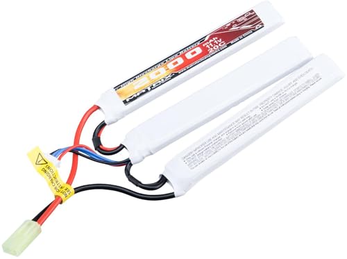 Evike Airsoft - Matrix High Performance 11.1V Butterfly Type Airsoft LiPo Battery (Model: 2000mAh - 20C / Small Tam & Long Wire)