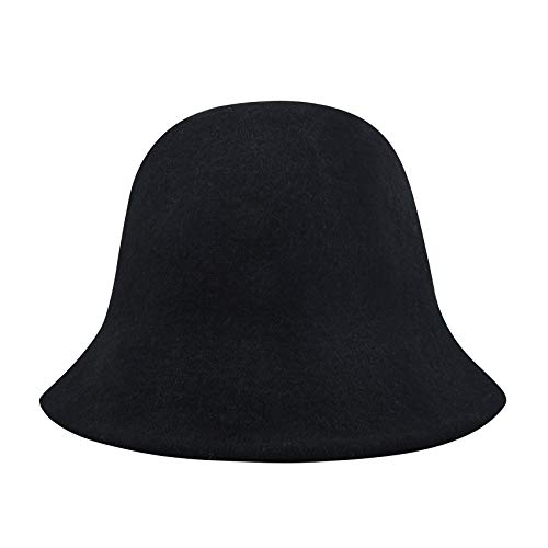 Zlyc Womens Winter Wool Bucket Hats Warm Solid Fedora thumb #3