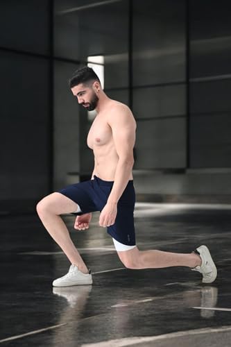 Image of Flapfit Men's 2 in 1 Quick Dry Shorts || Gym Shorts for Men Workout || Running Shorts for Men || Sports Shorts for Man