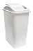 United Solutions WB0235 41-Quart Slim Fit Wastebasket with Swing Top Lid, 10.25 Gallon, White