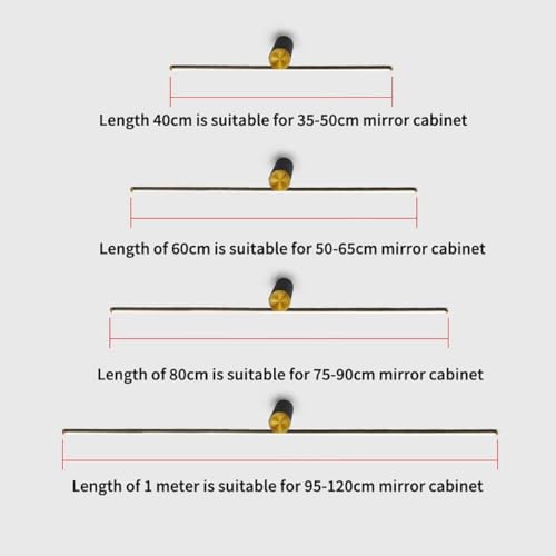 Image of 6W LED Picture Light /Wall Light for Mirror & Painting | Modern Gold & Black Wall Lamp | Warm White Decorative Light for Bedroom, Living Room, Bathroom | 2 Year Warranty