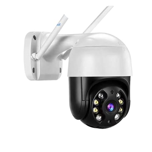 DMETE Cámara PTZ Inteligente 4K de 8MP con, Zoom Digital 5X, detección Humana IA, cámara IP inalámbrica CCTV, protección Seguridad Iptv Fácil instalación(8MP (4K) No Card)