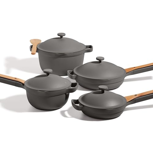 Our Place Cookware Set – 13-Piece Kit Including the Always Pan, Perfect Pot and Spatulas | Multifunctional, Toxin-Free Nonstick | Heat Safe up to 450°F | Oven, Stove, Induction Compatible | Char