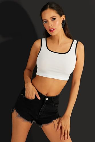 Image of Women's Stylish & Premium Cotton Crop Top for Women