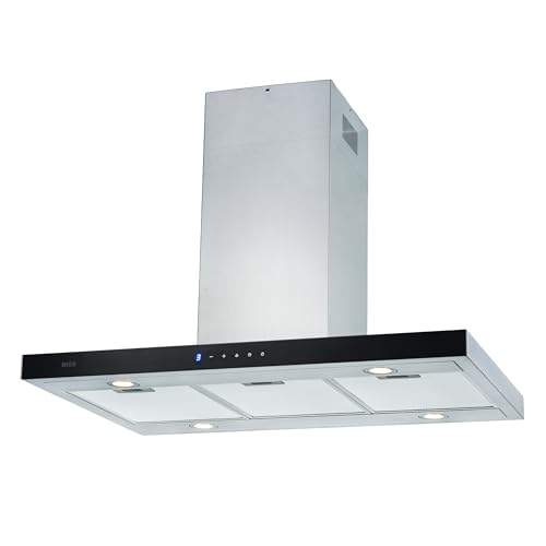 NEG Insel-Dunstabzugshaube NEG36-AT2 für Abluft und Umluft, 90cm, 860 m³/h, Edelstahl, 2 Boost-Stufen, Nachlauffunktion NEG Insel-Dunstabzugshaube NEG36-AT2 für Abluft und Umluft, 90cm, 860 m³/h, Edelstahl, 2 Boost-Stufen, Nachlauffunktion