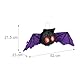 Relaxdays Pinata Fledermaus, zum Aufhängen, Kinder & Erwachsene, Geburtstag, Halloween, zum Befüllen, Papier, schwarz, 1 Stück