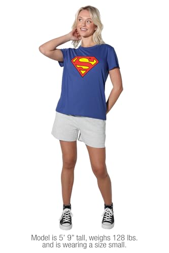 Popfunk Superman Classic Logo Women's Apparel Loose T-Shirt3