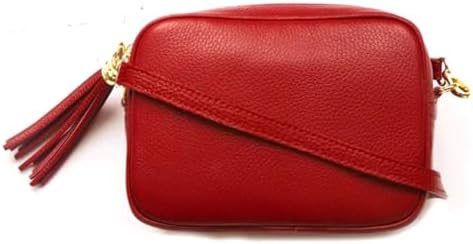 LeahWard Women's Leather Cross Body Camera Bags Tassel Charm Party Wedding Holiday Handbags