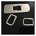 JIAOJIAO Han-Store Adesivi for Auto Adatti for Volvo XC60 S60 V60. Acciaio Inossidabile Bracciolo Interno Pulsante Bottone Decorazione Copertura Interna Trim 3pcs Car-Styling (Color Name : 3PCS)