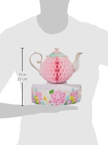 Creative Converting Floral Tea Party Centerpiece, 1 ct Multicolor, 9" x 10"